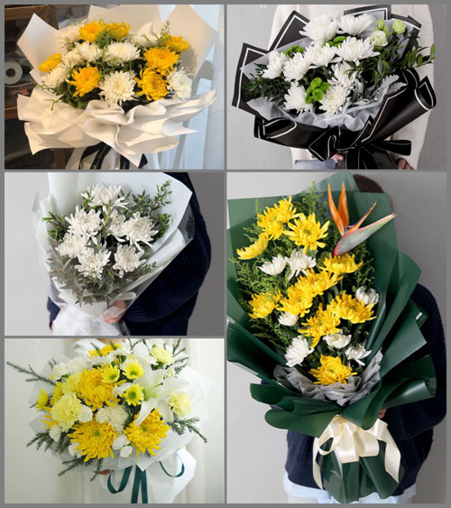黑龙江七台河桃山市桃山街道白事花束代送